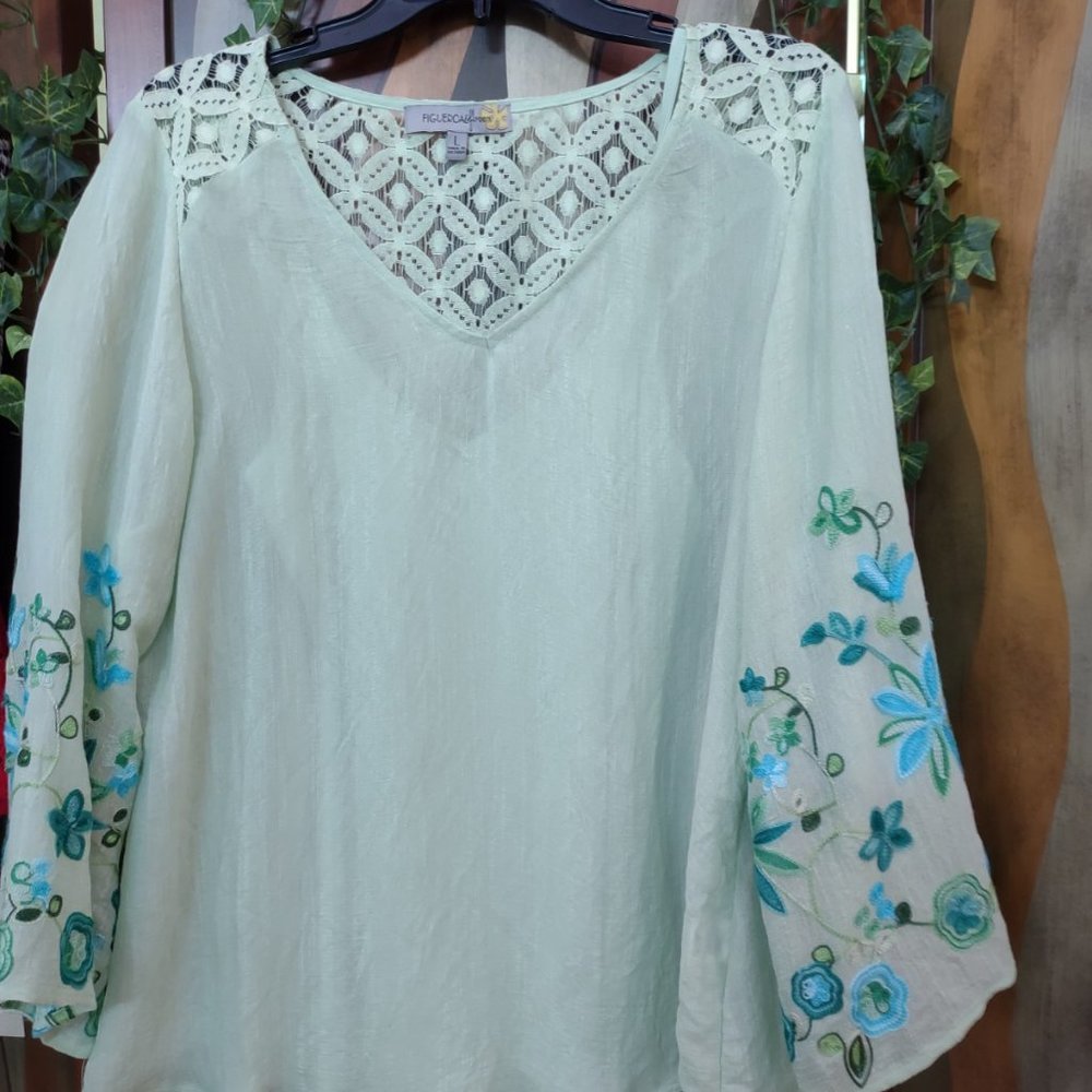 Figuerca @ Flower Woman’s Embroidered  Top